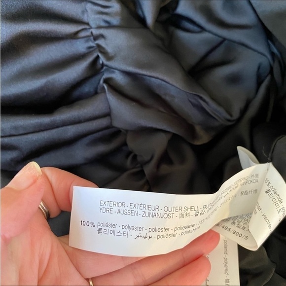 Zara Studio Women’s VOLUMINOUS DRESS LIMITED EDITION Black Satin Halter Mini - Picture 6 of 10